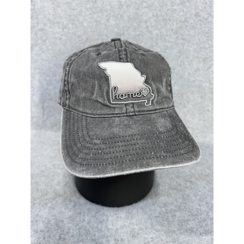 Home Free Missouri Gray Denim Strap Back Ball Cap Hat